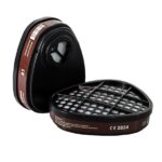 Cartucho filtro vapor orgánico UCU6000R1 De Pascale tipo A1, kit por dos unidades, certificado CE 2834