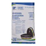 Packaging del cartucho UCU6000R1 De Pascale con tabla de referencias de cartuchos riesgo químico UCU6000R