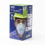 Caja de 20 unidades mascarilla N95 con válvula de exhalación UCU232R De Pascale certificada NIOSH N95