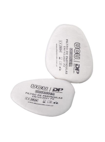 Pre filtro para partículas P2 UCU0511RP2 de UCU De Pascale, kit por dos unidades, certificado EN143:2021