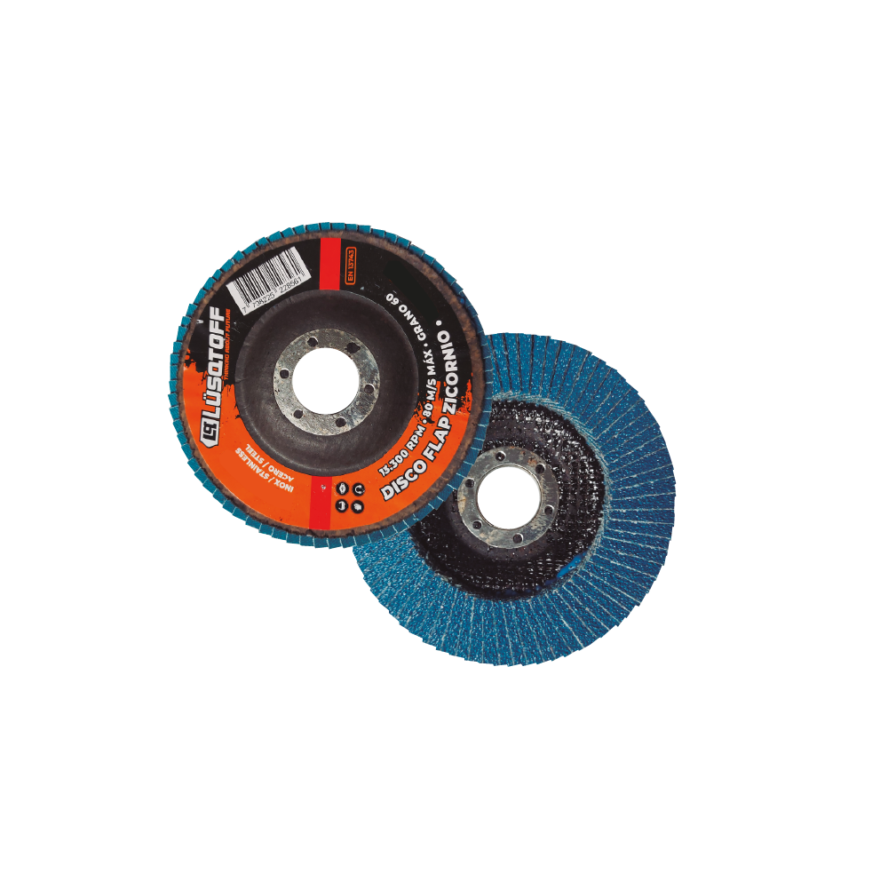LQDFLAP120 Disco Flap Zirconio Grano 120 de 115 mm Lüsqtoff para acabado fino