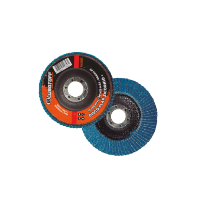 Disco flap zirconio 115 mm Lüsqtoff LQFLAP grano 80 para acabado de acero e inox