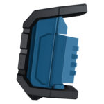 Vista de perfil derecho de la linterna Bosch PRO GLI 18V-1500 mostrando la estructura articulada de soporte.
