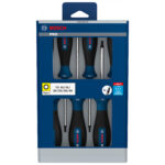 Juego de destornilladores Bosch PRO Torx de 6 piezas en empaque original con ventana frontal.