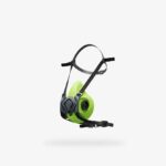 Media máscara reutilizable Libus BLS 4000 Next S verde de silicona con arnés negro de sujeción